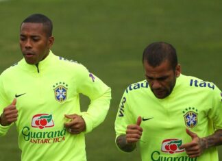 Robinho evita falar sobre julgamento de Daniel Alves: ‘Deus abençoe ele’