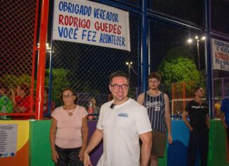 Complexo esportivo é reinaugurado através de emenda parlamentar do vereador Rodrigo Guedes