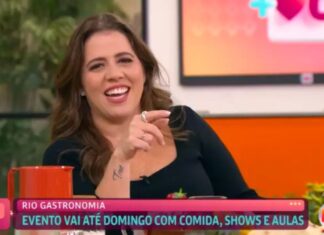 Ela não leu errado: Tati Machado tem crise de riso com nome ousado de prato no ‘Mais Você’