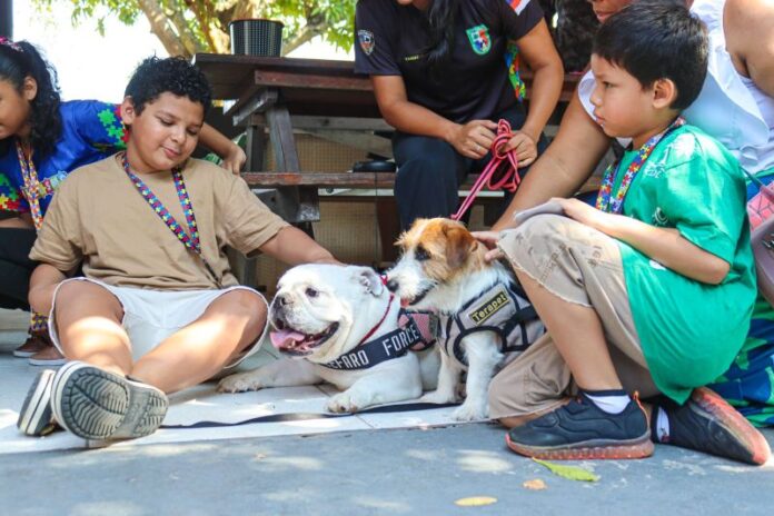 Sejusc_Crianças com deficiência conhecem Cipcães_Fotos_Ygson França (6)