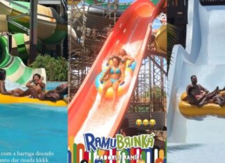 Ludmilla fecha parque aquático para desfrutar um dia de lazer com a família