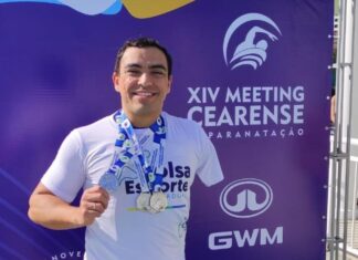 Paratleta amazonense brilha em Meeting de Natação no Ceará