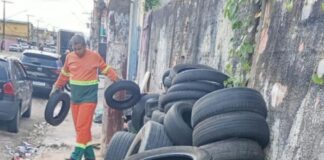 Prefeitura de Manaus amplia ações ambientais e recolhe mais de 78 mil pneus descartados irregularmente em 2026