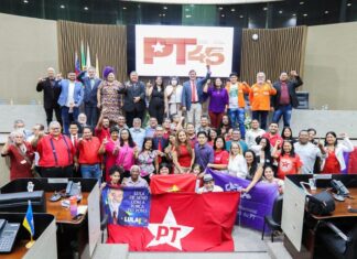 Aniversário de 45 anos do PT é celebrado em Reunião Solene na Câmara de Manaus