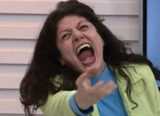 Atriz grita em entrevista ao vivo e choca jornalistas da Globo