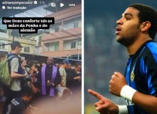Adriano Imperador se solidariza com famílias após operação no Rio