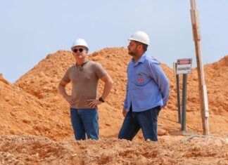 David Almeida destaca avanço das obras do parque Encontro das Águas Rosa Almeida, consolidando-se como um dos maiores cartões-postais da cidade