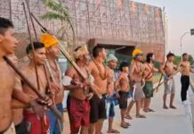 Povo Munduruku bloqueia entrada na COP30 e exige reunião com Lula: ‘Ninguém entra, ninguém sai’