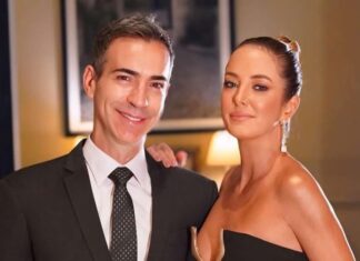 Tralli recebe surpresa de Ticiane Pinheiro no dia em que assume o Jornal Nacional