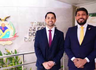 Vereadores participam da posse do novo Corpo Diretivo do TCE-AM para o biênio 2026/2027