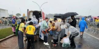 Quatro pessoas seguem internadas após raio atingir ato pró-Bolsonaro organizado por Nikolas em Brasília