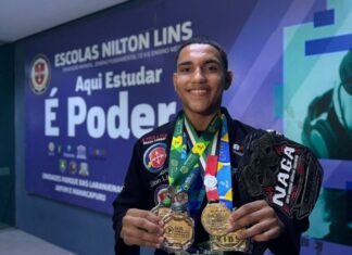 Estudante da Nílton Lins representa o Brasil em campeonato europeu de Jiu-Jitsu