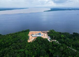 Prefeitura avança com concretagem da oca e restaurante do parque Encontro das Águas Rosa Almeida