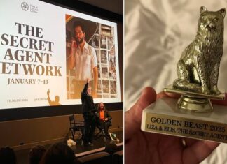 Gata de ‘O Agente Secreto’ recebe prêmio em Nova York