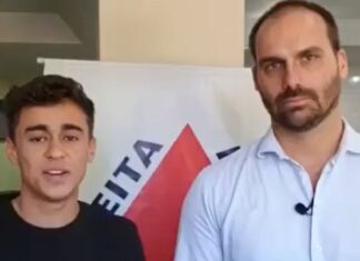 ‘Se elegeu com votos bolsonaristas’, diz Eduardo sobre Nikolas
