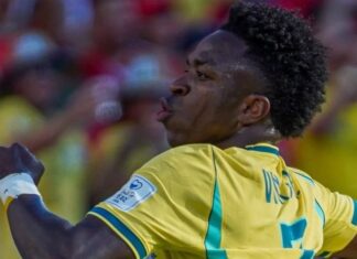 Vini Jr. faz golaço e evita derrota do Brasil na estreia da Copa