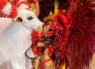 Garantido encerra o festival com “Parintins, Terra Encantada” e a despedida histórica de Isabelle Nogueira