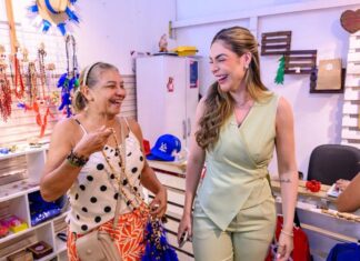 Primeira-dama Thaisa Cidade visita Shopping do Artesanato e destaca geração de renda para empreendedores amazonenses
