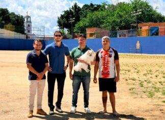 Obras de reforma do Campo do Coração do Zumbi, viabilizadas por emenda do vereador Rodrigo Guedes, entram na reta final