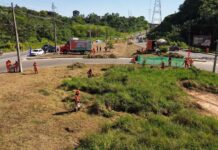 Prefeitura de Manaus intensifica mutirão de limpeza na avenida das Flores