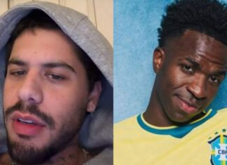Zé Felipe se revolta com Vini Jr. após derrota do Brasil na Copa