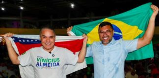 Wilson Lima destaca fortalecimento da segurança pública durante lançamento da pré-candidatura de Vinícius Almeida