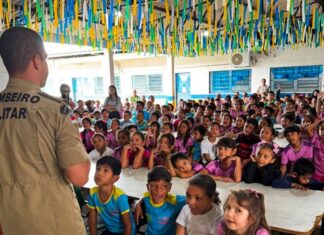 Em junho, atividades de educação ambiental do Corpo de Bombeiros alcançaram 13 mil pessoas de 12 municípios do Amazonas
