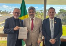 Presidente da Aleam cumpre agenda em Brasília em evento sobre reconstrução de ponte Brasil e Bolívia