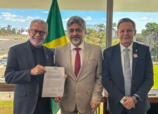 Presidente da Aleam cumpre agenda em Brasília em evento sobre reconstrução de ponte Brasil e Bolívia