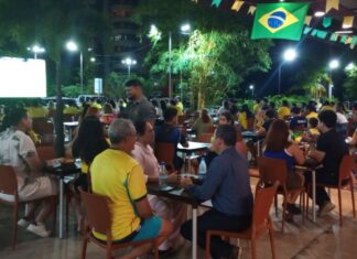 Orla 92 exibe Brasil x Noruega em telão neste domingo e convida torcedores