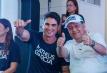 Eduardo Braga incentiva participação dos jovens na política durante encontro com Mateus Garcia