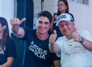 Eduardo Braga incentiva participação dos jovens na política durante encontro com Mateus Garcia