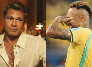 Brad Pitt detona atuação de Neymar em campo e ironiza craque: ‘Precisa de ajuda’