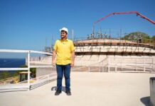 Renato Junior vistoria avanço das obras do parque Encontro das Águas Rosa Almeida