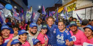Roberto Cidade leva campanha às ruas do São José ao lado de Marcos Rotta