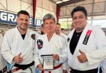 Em Manaus, Luiz Fux, recebe homenagem pelos serviços prestados por meio do Jiu-Jitsu.