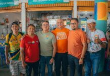 David visita Feira da Ceasa e lembra seu compromisso de asfaltar a BR-319