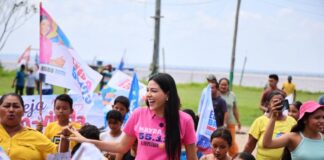 Em Parintins, Mayra Dias percorre comunidades rurais e reafirma compromisso com o interior
