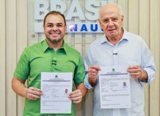 Roberto Cidade e Serafim Corrêa registram candidatura à reeleição no TRE-AM com plano de 44 compromissos para o Amazonas