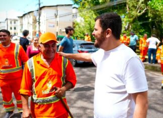 Renato Junior destaca trabalho de 1,5 mil garis e reforça conscientização para manter Manaus limpa