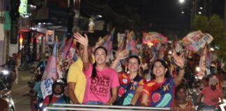 Mayra Dias é recebida por multidão em Iranduba e reforça atuação em defesa das mulheres