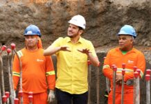 Renato Junior vistoria obras do Passarão, que chegam a 55% de execução na zona Oeste de Manaus