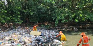 Prefeitura de Manaus reforça limpeza e remoção de resíduos do igarapé do conjunto Senador João Bosco