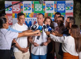 Omar chega ao segundo turno com 40% e vai continuar campanha em torno de propostas