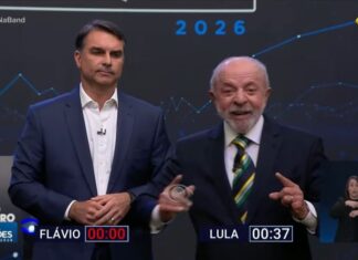 Flávio e Lula deixam propostas de lado e focam em troca de ataques em debate agressivo